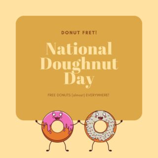 Doughnut or donut? 🍩 

Whatever your preference is, it doesn't matter... Because it's Friday AND #DonutDay (or #DoughnutDay)!

RUN, don't walk to your favorite shop, they will have some deals! 

#lifeatoutlook #donut #doughnut